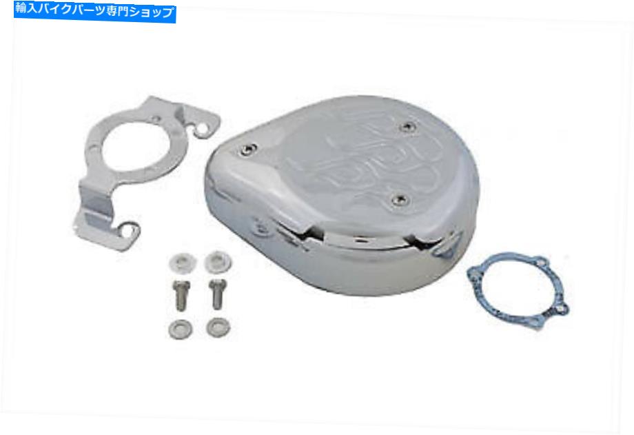 クロームパーツ 涙ドロップエアクリーナーキットクロームフレームフィットハーレー - ダビッドソン Tear Drop Air Cleaner Kit Chrome Flame fits Harley-Davidson【並行輸入品】