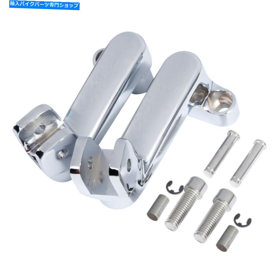 クロームパーツ Chrome旅客足のPEGSマウントブラケットフィットインド人のClassic Roadmaster Chrome Passenger Foot Pegs Mount Bracket Fit For Indian Chief Classic Roadmaster【並行輸入品】