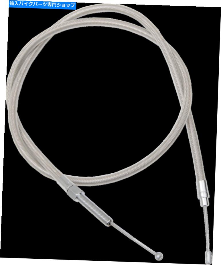 クロームパーツ 86-13ハーレイダイナツーリングソフトFXR用ドラッグスペシャリ編組クラッチケーブル Drag Specialties Braided Clutch Cable for 86-13 Harley Dyna Touring Softail FXR【並行輸入品】
