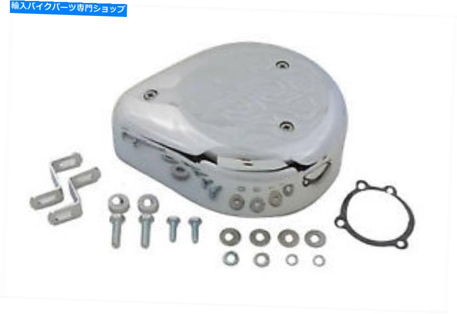 クロームパーツ V-TWIN 34-0690 - 涙液滴エアクリーナーキットクロムフレーム V-Twin 34-0690 - Tear Drop Air Cleaner Kit Chrome Flame【並行輸入品】