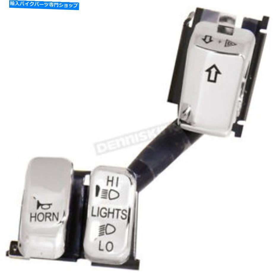 クロームパーツ Vファクタハンドルバースイッチ配線キットW /クロムスイッチ - 15151 V-Factor Handlebar Switch Wiring Kit w/Chrome Switches - 15151【並行輸入品】