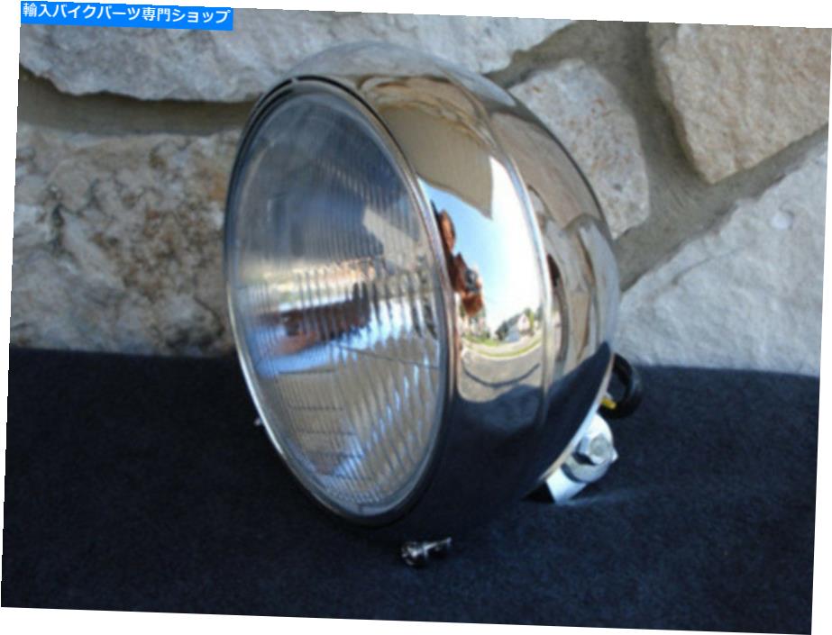 クロームパーツ KCINT CHROME RIBBED HARLEY HERITAGE FATBOY 1986-2004 KCINT CHROME RIBBED HEADLIGHT FOR HARLEY HERITAGE FATBOY 1986-2004【並行輸入品】