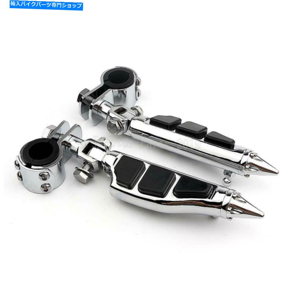 クロームパーツ Chrome Highwayフットペグ男性マウントフィットヤマハV-STAR 650 1100 XVS650 XVS11 Chrome Highway Foot Pegs Male Mount Fits For Yamaha V-star 650 1100 XVS650 XVS11【並行輸入品】