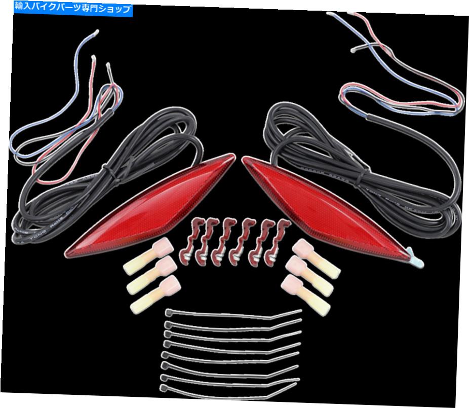 クロームパーツ Can-Am RTのためのクロムアクセサリー41-161R赤いLEDマーカー41-8769 Show Chrome Accessories 41-161R Red LED Marker for Can-Am RT Saddlebags 41-8769【並行輸入品】