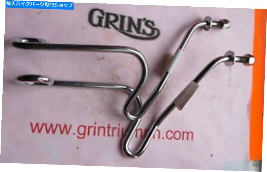 クロームパーツ TRIUMPH TR6Cワイヤーステイヘッドランプブラケット97-4088 / 90 1971 TRIUMPH TR6C Wire Stay Headlamp Brackets 97-4088/90 1971【並行輸入品】