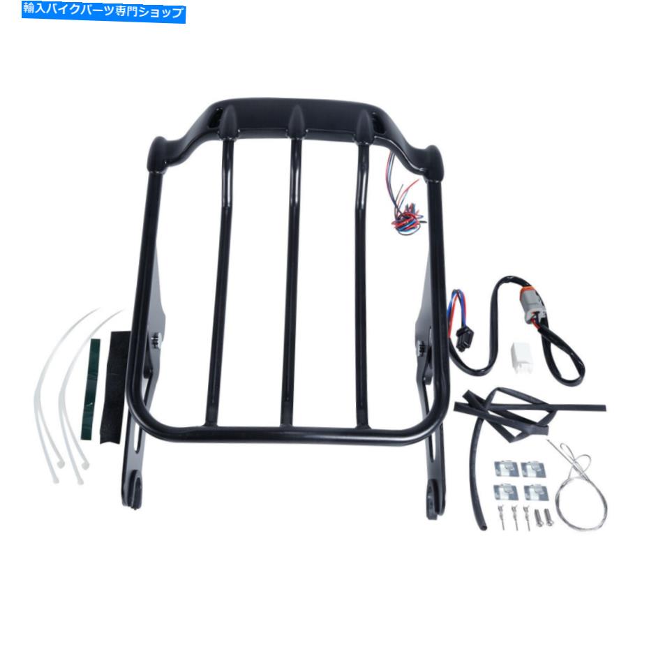 クロームパーツ ラゲッジラックLEDテールライトスモークレンフィットハーレーストリートエレクトラグライド09-13 Luggage Rack LED Tail Light Smoke Len Fit For Harley Street Electra Glide 09-13【並行輸入品】
