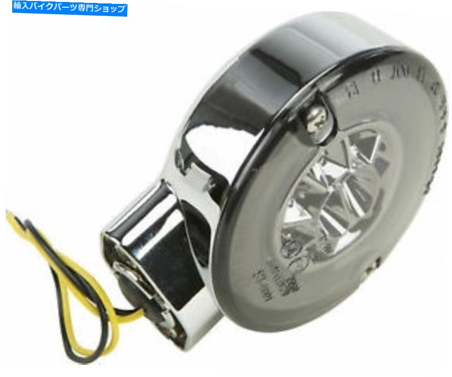 クロームパーツ 単一機能後部ターン信号クロムW /スモークレンズ SINGLE FUNCTION REAR TURN SIGNAL CHROME W/SMOKE LENS【並行輸入品】