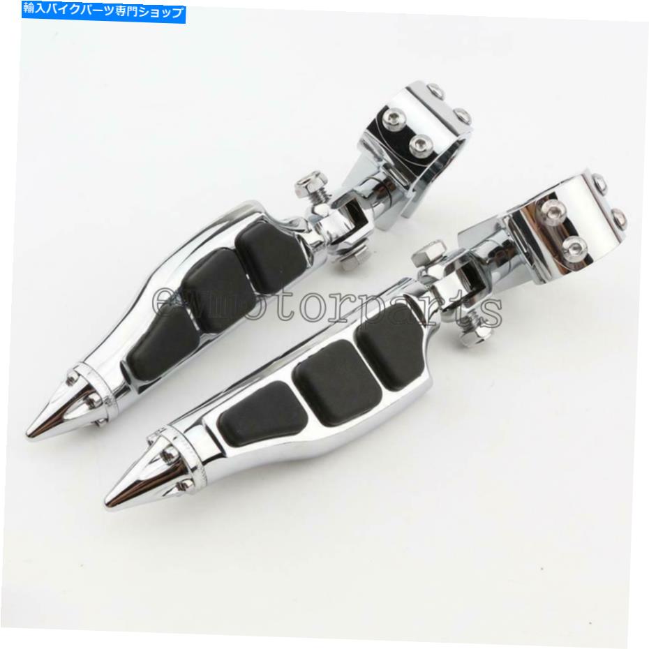 クロームパーツ Honda Shadow Ace Aero Saber Spirit VT750 1100のクロムスティレットフットペグ Chrome Stiletto Foot Pegs Rest for Honda Shadow ACE Aero Sabre Spirit VT750 1100【並行輸入品】