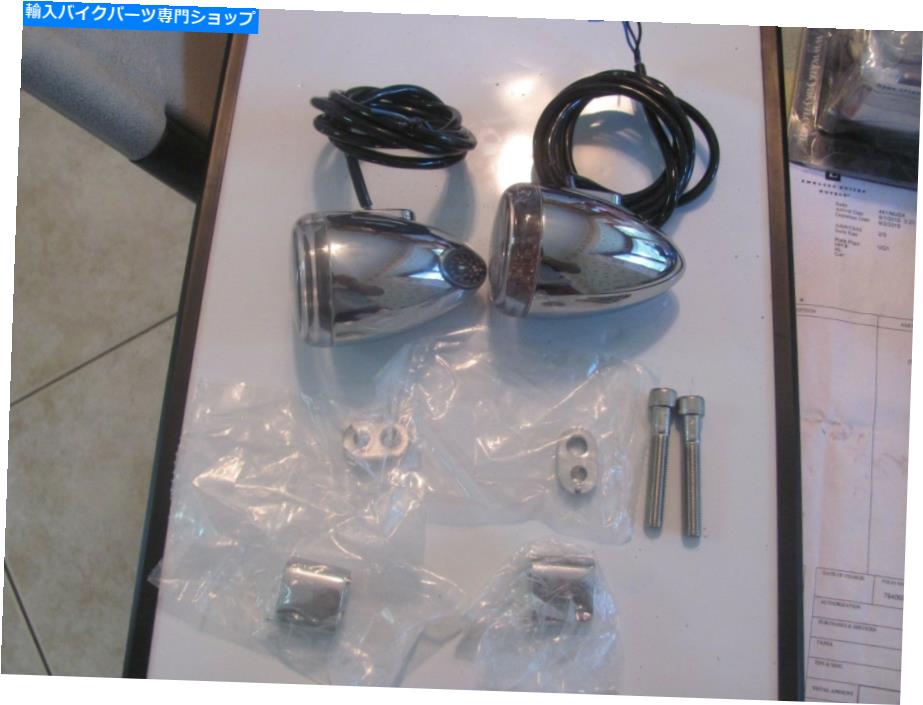 クロームパーツ オートバイの赤いLEDの弾丸ライト1つのセット MOTORCYCLE RED LED BULLET LIGHT ONE SET【並行輸入品】