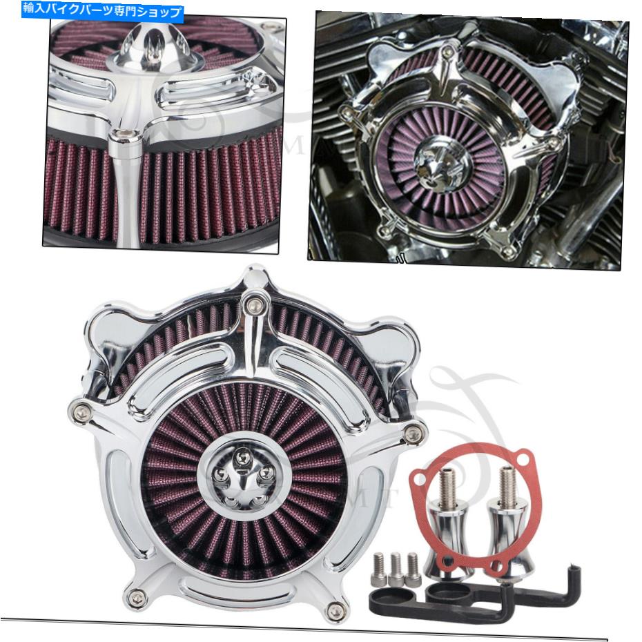 クロームパーツ Harley Dyna fxdi fxdx fatboy flstfiのためのクロムスパイクエアクリーナー摂取フィルター Chrome Spike Air Cleaner Intake Filter For Harley Dyna FXDI FXDX Fatboy FLSTFI【並行輸入品】