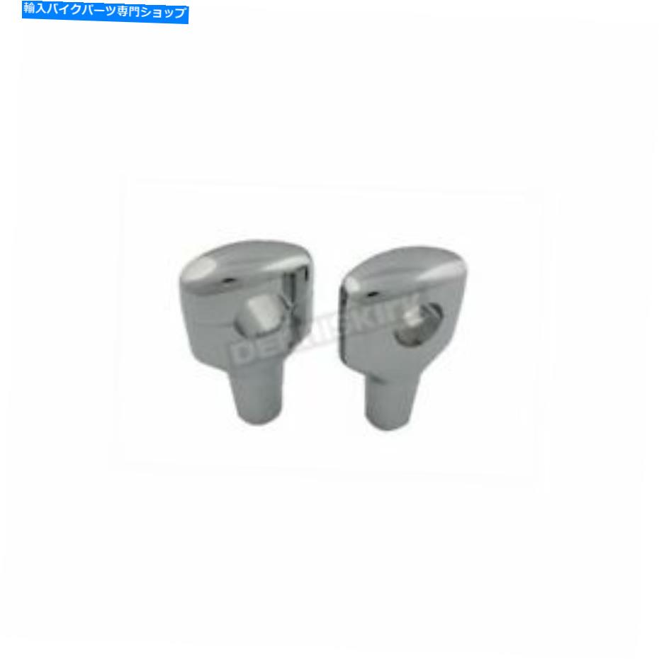 クロームパーツ V-Twin Manufacturing Chrome 3 1/2短いライザー - 56916-07 V-Twin Manufacturing Chrome 3 1/2 in. Short Risers - 56916-07【並行輸入品】