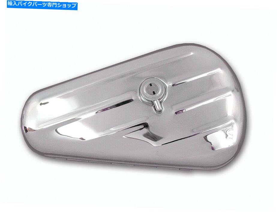 クロームパーツ 左側のクロムオーバルツールボックスはハーレー - デビッドソンにフィット Left Side Chrome Oval Tool Box fits Harley-Davidson【並行輸入品】
