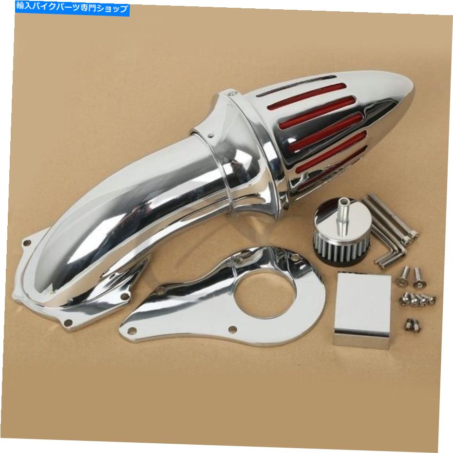 クロームパーツ ホンダシャドウ600 VT600C 99-12のためのクロムモーターエアクリーナー吸気フィルター Chrome Motor Air Cleaner Intake Filter For Honda Shadow 600 VLX600 VT600C 99-12【並行輸入品】