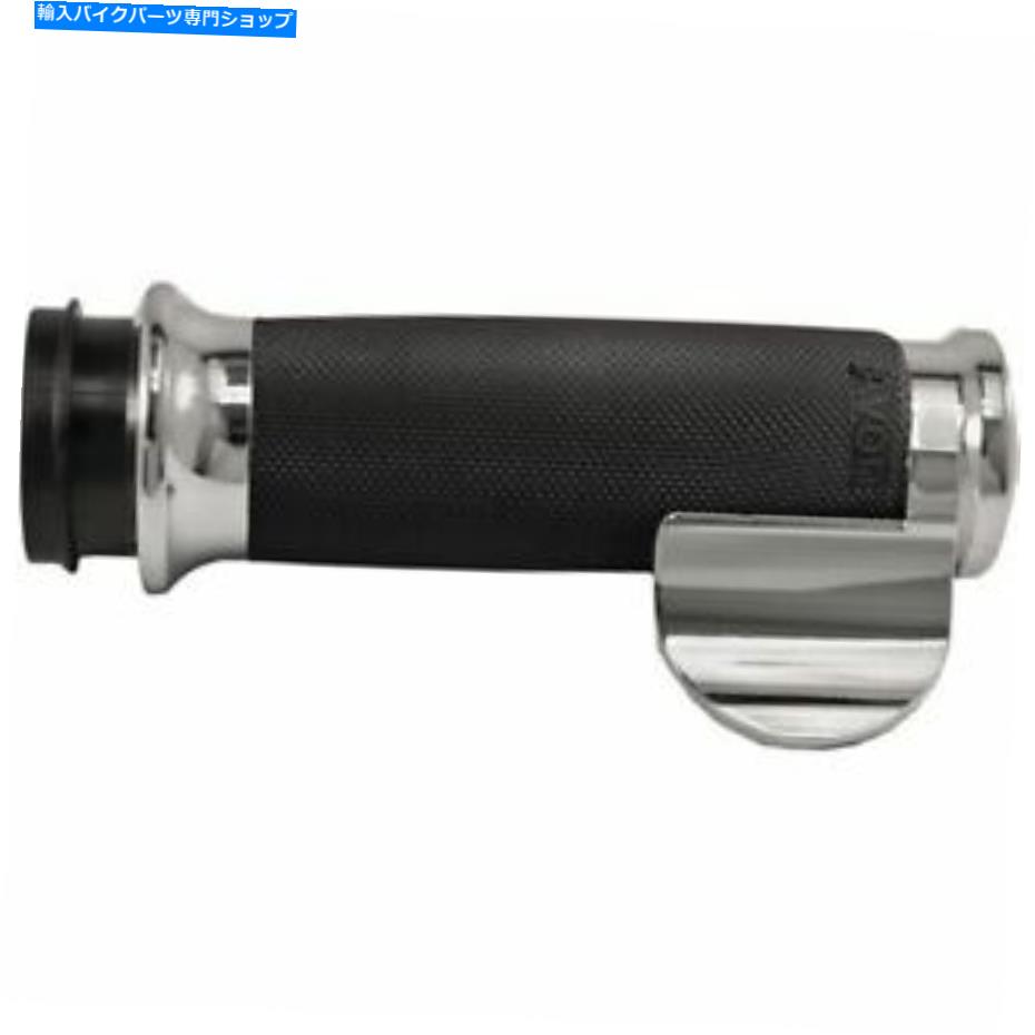 クロームパーツ クロームエイボングリップスロットルアシスト付きワイヤーグリップでカスタム輪郭が飛ぶ Chrome Avon Grips Custom Contour Fly By Wire Grips With Throttle Assist【並行輸入品】