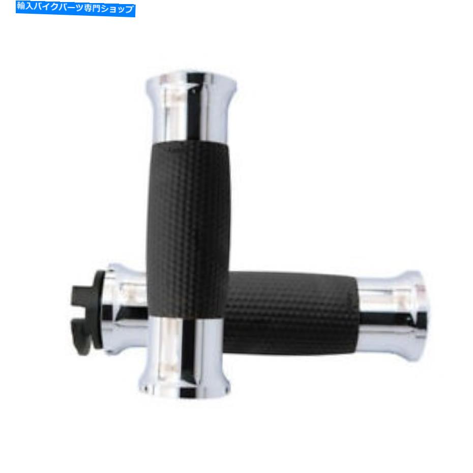 クロームパーツ エイボンカスタムゲルグリップ、クロム、インドスカウト15-19 Avon Custom Gel Grips, Chrome, For Indian Scout 15-19【並行輸入品】
