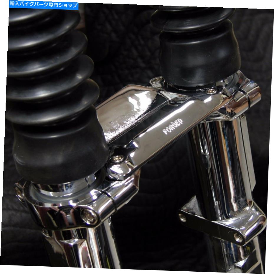 クロームパーツ 35mmクロム鍛造合金フォークブレース3ピースハーレーFX XL FXR 1975-86 35mmフォーク 35MM CHROME FORGED ALLOY FORK BRACE 3-PIECE HARLEY FX XL FXR 1975-86 35MM FORKS【並行輸入品】