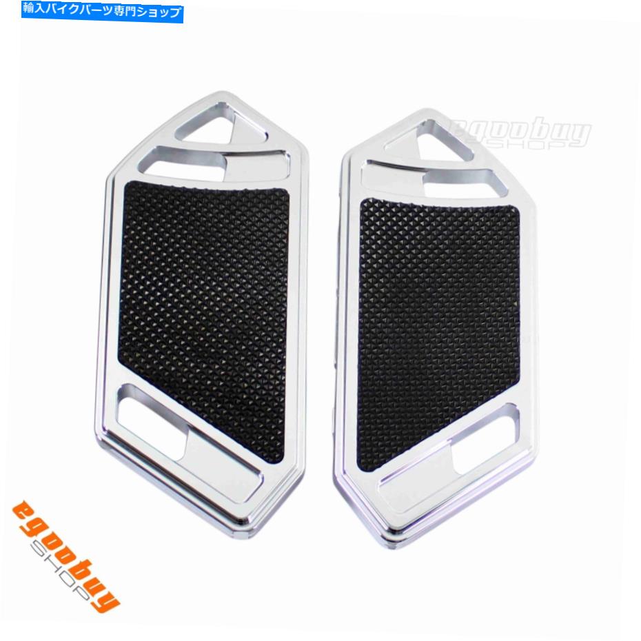 クロームパーツ Harley Flst Fxst Flh Flt 1984-2015のためのクロム旅客足のペグの床板 Chrome Passenger Foot Pegs Floorboard For Harley FLST FXST FLH FLT 1984-2015【並行輸入品】