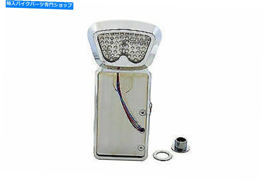クロームパーツ Harley Davidsonのためのクロム垂直ノイドスタイルテールランプキットV-Twin Chrome Vertical Noid Style Tail Lamp Kit for Harley Davidson by V-Twin【並行輸入品】