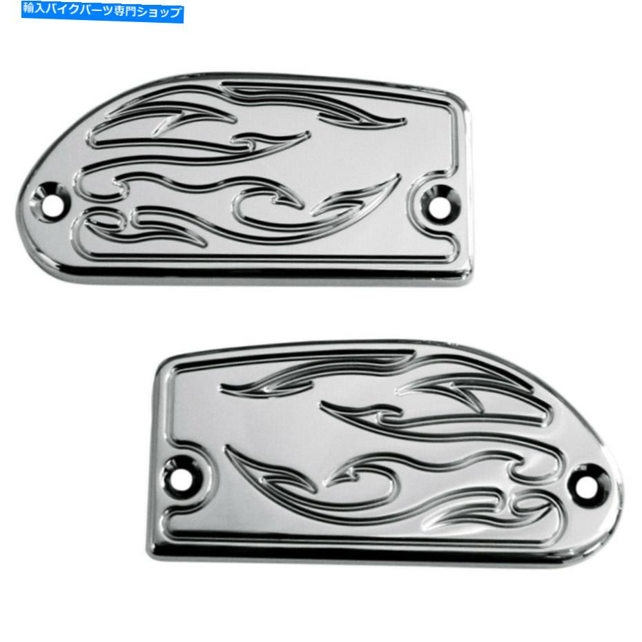 クロームパーツ ヤマハのバロンクロムフレームマスターシリンダーカバーBA-7629-03 Baron Chrome Flame Master Cylinder Cover for Yamaha | BA-7629-03【並行輸入品】