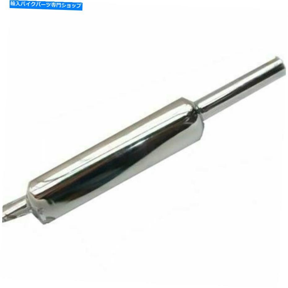 クロームパーツ フィットロイヤルエンフィールドショートエキゾンサークロムメッキ+固定クランプCDN Fits Royal Enfield Short Exhaust Silencer Chrome Plated + fixing clamp CDN【並行輸入品】|Us Custom Parts Shop USDM