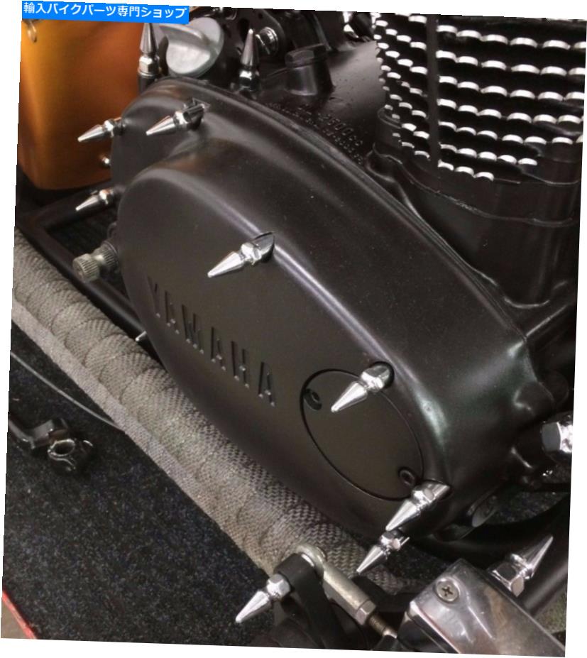 クロームパーツ XS650クロムスパイクエンジンボルトキットチョッパーボバーカフェクラッチXS 650ヤマハ XS650 CHROME SPIKE ENGINE BOLT KIT chopper bobber cafe clutch xs 650 yamaha【並行輸入品】