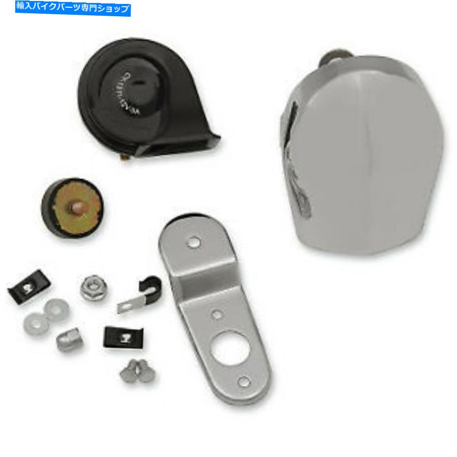 クロームパーツ ドラッグスペシャリ、ハーレーツーリングソフトダイナXLのためのエレクトリックホーンキットクロム Drag Specialties Electric Horn Kit Chrome For Harley touring softail dyna XL【並行輸入品】