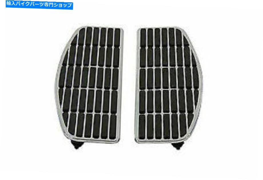 クロームパーツ フットボードマットセットクロームfor Harley Davidson by V-Twin Footboard Mat Set Chrome for Harley Davidson by V-Twin【並行輸入品】