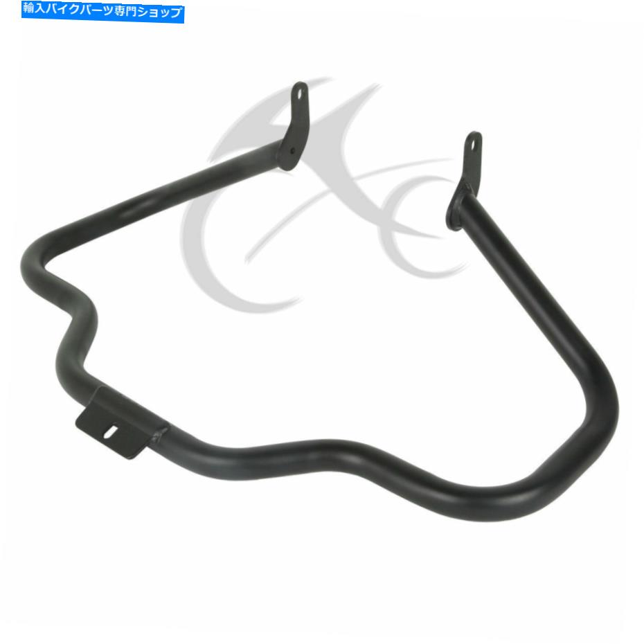 クロームパーツ Harley Suftail 00-17 16用クローム/ブラックマスタッシュハイウェイエンジンガードクラッシュバー Chrome/Black Mustache Highway Engine Guard Crash Bar For Harley Softail 00-17 16【並行輸入品】