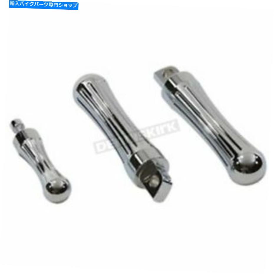 クロームパーツ V-Twin製造クロムBapiqueスタイル足脚W / Shifter PEG - 27-0682 V-Twin Manufacturing Chrome Batique Style Footpegs w/Shifter Peg - 27-0682【並行輸入品】