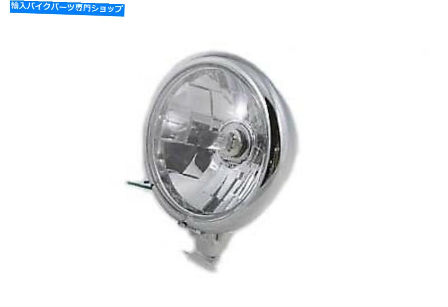クロームパーツ Chrome 5-3 / 4ラウンドファセットヘッドランプアセンブリFits Harley-Davidson Chrome 5-3/4 Round Faceted Headlamp Assembly fits Harley-Davidson【並行輸入品】