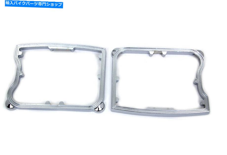 クロームパーツ ロッカーボックスクロームDリングセットフィットハーレーダビッドソン Rocker Box Chrome D-Ring Set fits Harley-Davidson【並行輸入品】
