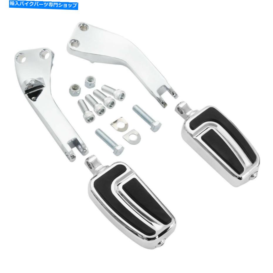クロームパーツ ハーレーダイナローライダーストリートボブ06-17 16クロムのための旅客足のペグのブラケット Passenger Foot Pegs Bracket For Harley Dyna Low Rider Street Bob 06-17 16 Chrome【並行輸入品】