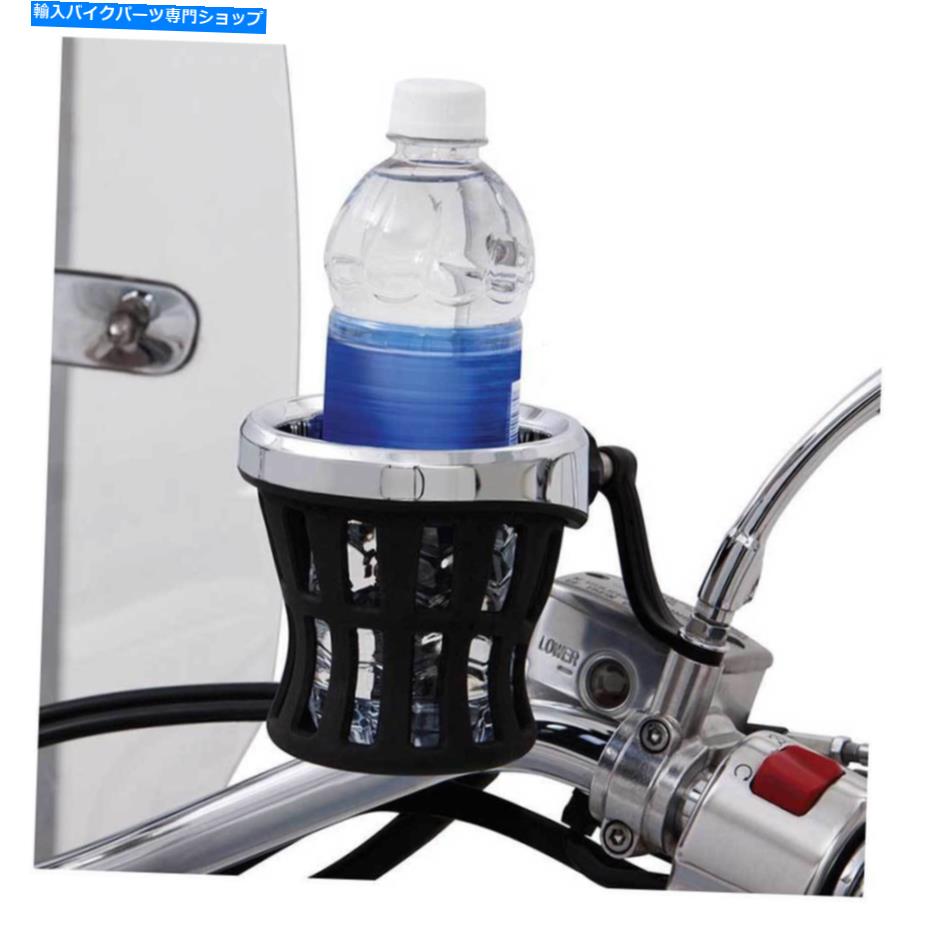 クロームパーツ CILOクロムゴムドリンクホルダー - ミラーマウント（左右どちらか）50420 Ciro Chrome Rubber Drink Holders - Mirror Mount (Right or Left Side) 50420【並行輸入品】