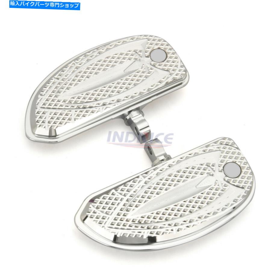 クロームパーツ 深いエッジカット延伸客室ボードFLHRリアペグオートバイクロームド Deep edge cut Stretched passenger floorboards FLHR rear pegs motorcycle chromed【並行輸入品】