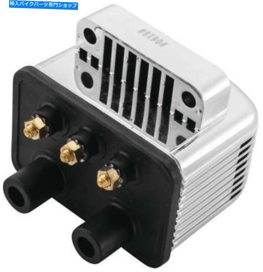 クロームパーツ ツインパワークローム12V 3オームイグニッションコイルハーレーダイナ1983-1999 Twin Power Chrome 12V 3 Ohm Ignition Coil Harley Dyna 1983-1999【並行輸入品】