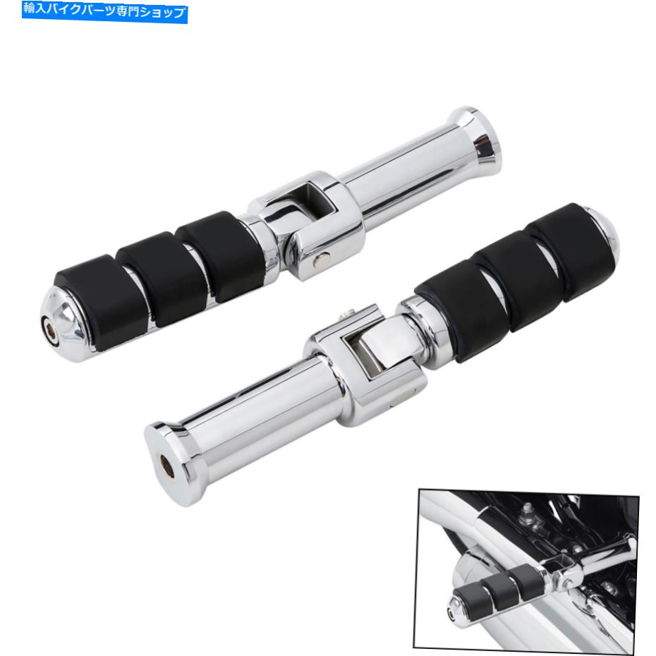 クロームパーツ リアの乗客足のペグマウントフィットハーレーフロリスソフトスリム107 2018-2020 Rear Passenger Foot pegs Mount Fit For Harley FLSL Softail Slim 107 2018-2020【並行輸入品】