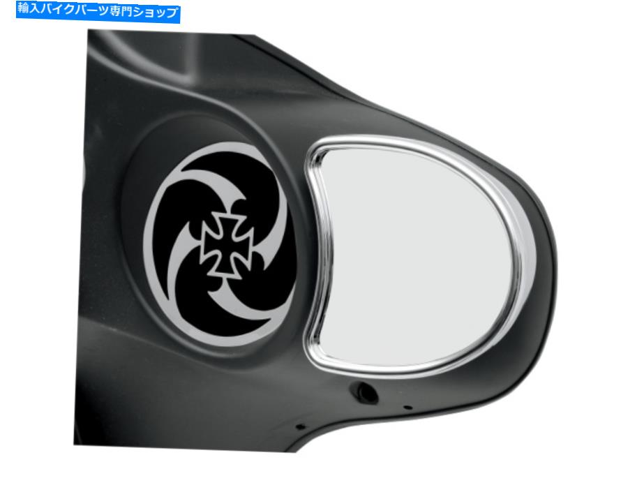 クロームパーツ 新ドラッグスペシャリーフェアリングマウントクロームミラーハーリーツーリングFlhx Flhtc NEW DRAG SPECIALTIES FAIRING MOUNT CHROME MIRRORS HARLEY TOURING FLHX FLHT FLHTC【並行輸入品】