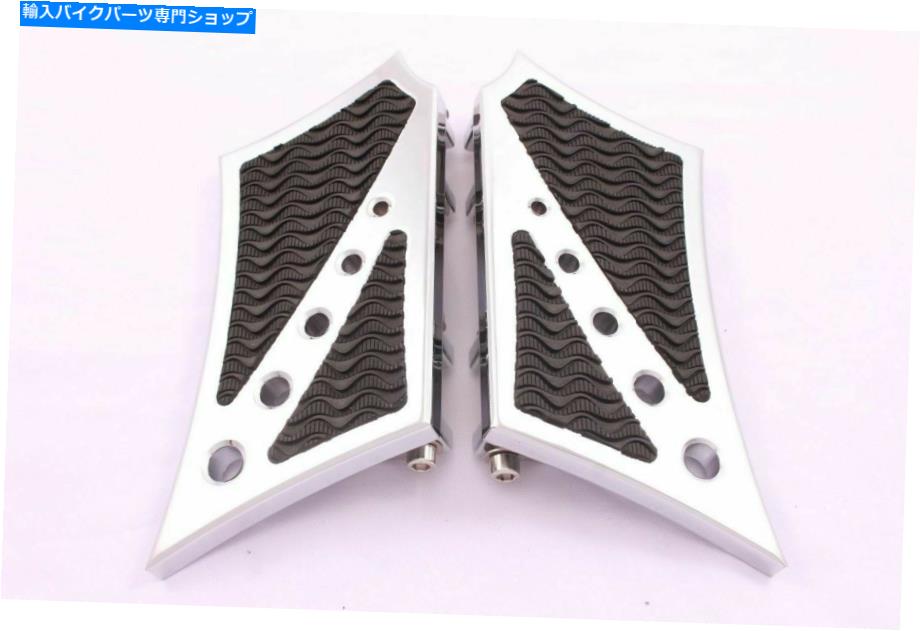 クロームパーツ フットペグの床板PEGSボードリアハーリーツーリングロードキンググライドアメリカ - バイカー FOOTPEGS FLOORBOARDS PEGS BOARDS REAR HARLEY TOURING ROAD KING GLIDE USA-BIKER【並行輸入品】