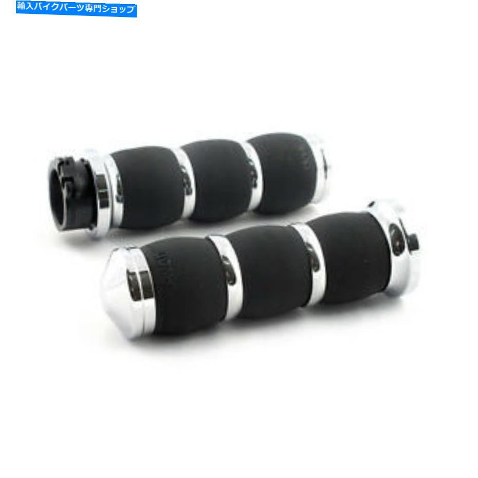 クロームパーツ エイボンクッションエアグリップ、クロム、ビレットアルミニウム、ハーレー - Davidson Avon Cushion Air Grips, Chrome, Billet Aluminium, Harley - Davidson【並行輸入品】