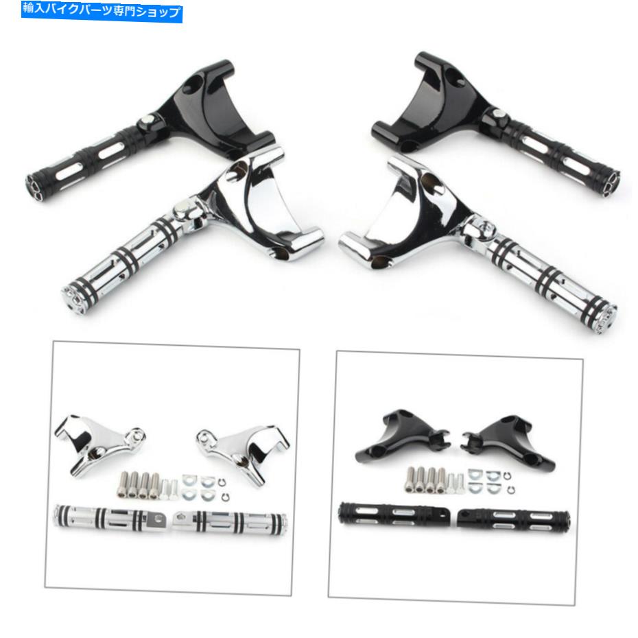クロームパーツ ハーリースポーツスターXL883 1200 2004-2013のためのペアリアの乗客フットレストペグマウント Pair Rear Passenger Footrest Peg Mount For Harley Sportster XL883 1200 2004-2013【並行輸入品】
