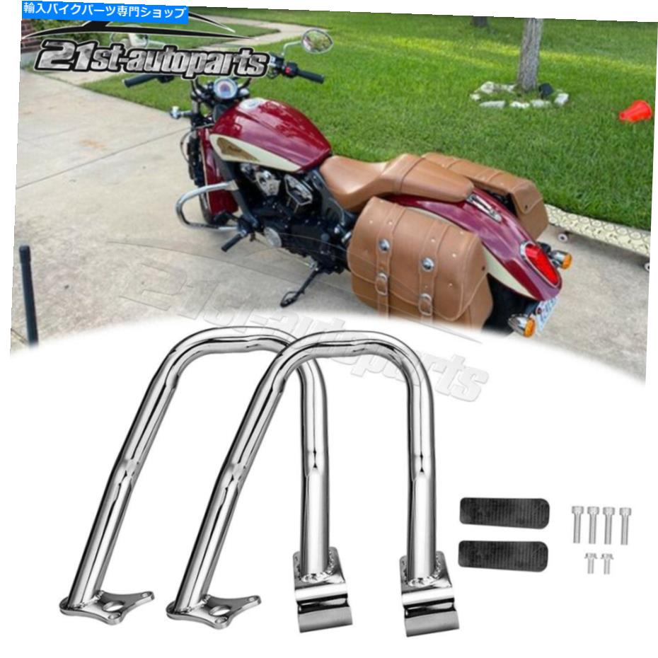 クロームパーツ インドのスカウト60 Bobber 2015アップのためのペアフロントエンジンガードハイウェイクラッシュバー Pair Front Engine Guard Highway Crash Bar For Indian Scout Sixty Bobber 2015-UP【並行輸入品】