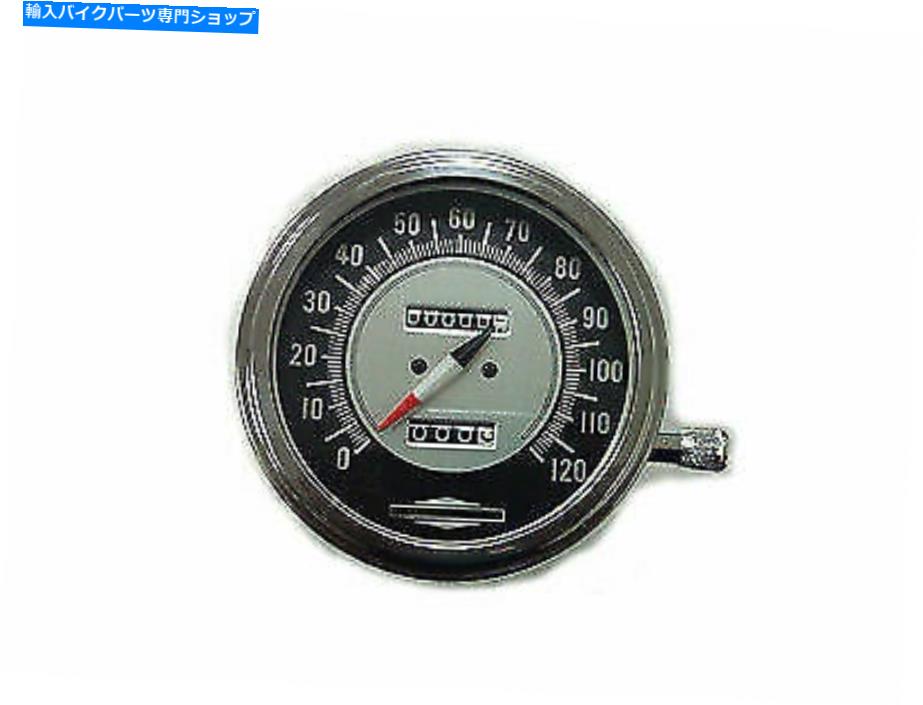 クロームパーツ V-Twinによるハーレーダビッドソンの2：1のスピードメーター Speedometer with 2:1 Ratio for Harley Davidson by V-Twin【並行輸入品】