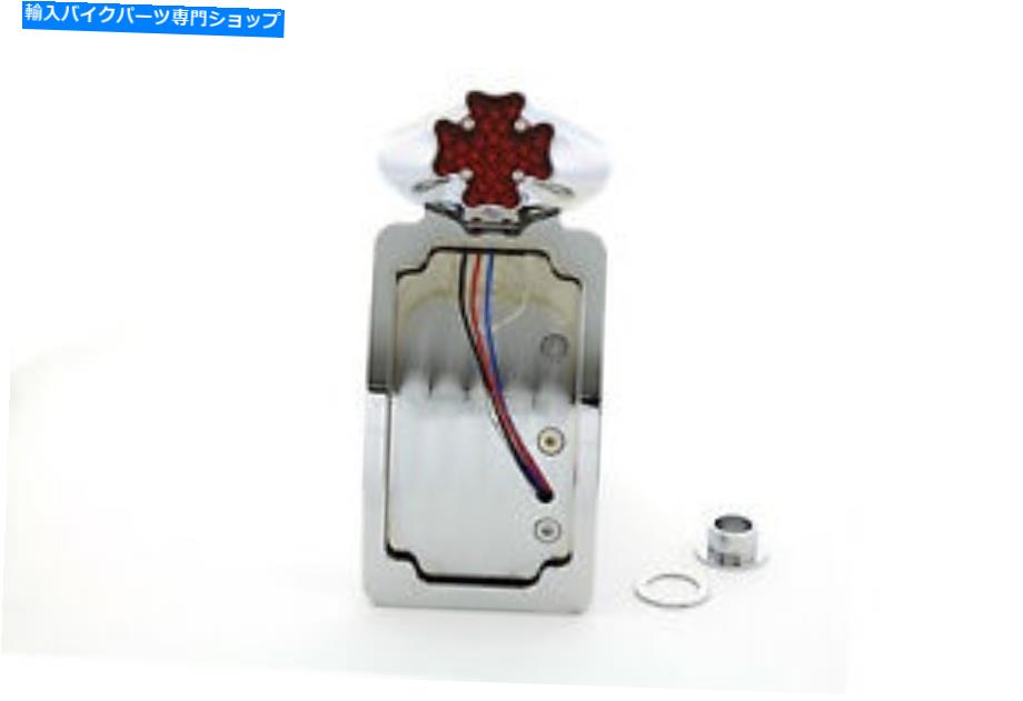 クロームパーツ V-Twin 33-0215 - 鉄クロスクロームLEDテールランプキット V-Twin 33-0215 - Iron Cross Chrome LED Tail Lamp Kit【並行輸入品】