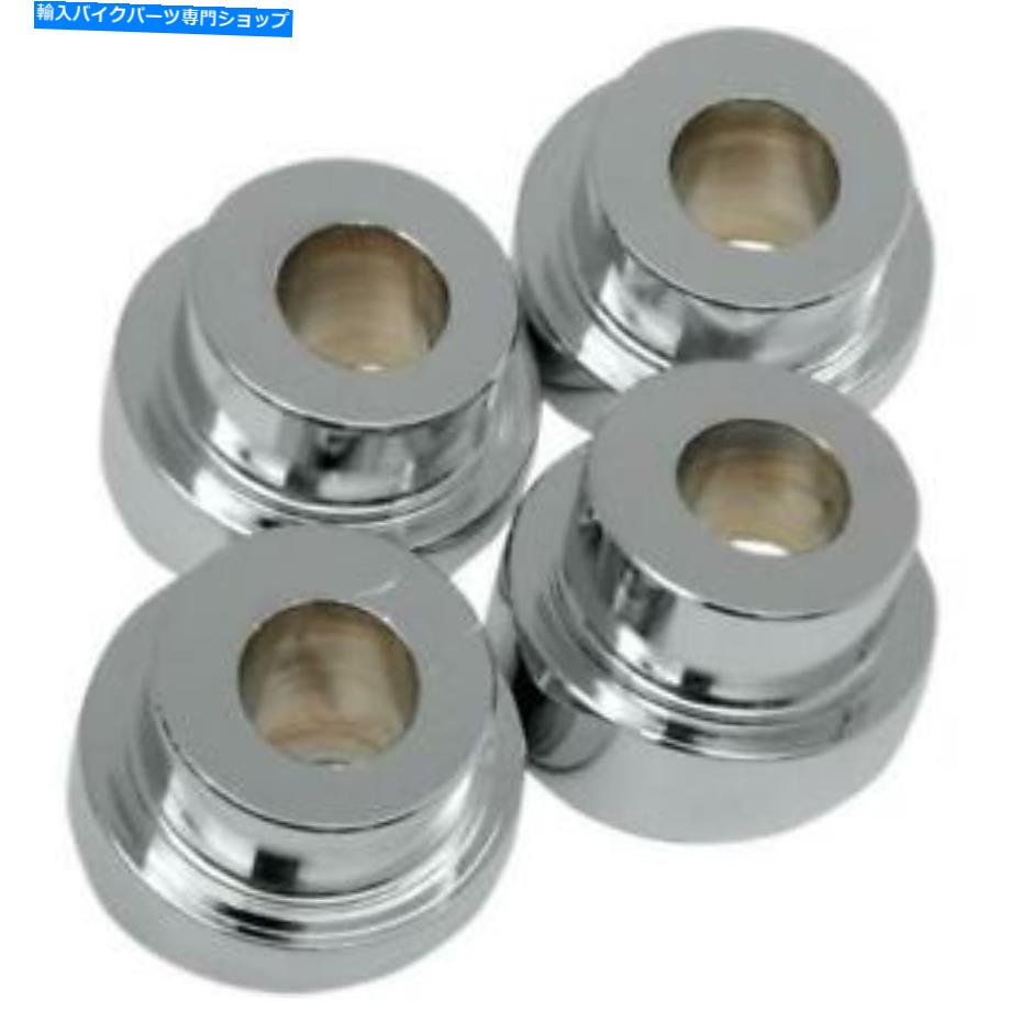 クロームパーツ La Chopers Angled Riserブッシュキット10° - Chrome LA-7400-10 * LA Choppers Angled Riser Bushing Kit 10 Deg. - Chrome LA-7400-10*【並行輸入品】