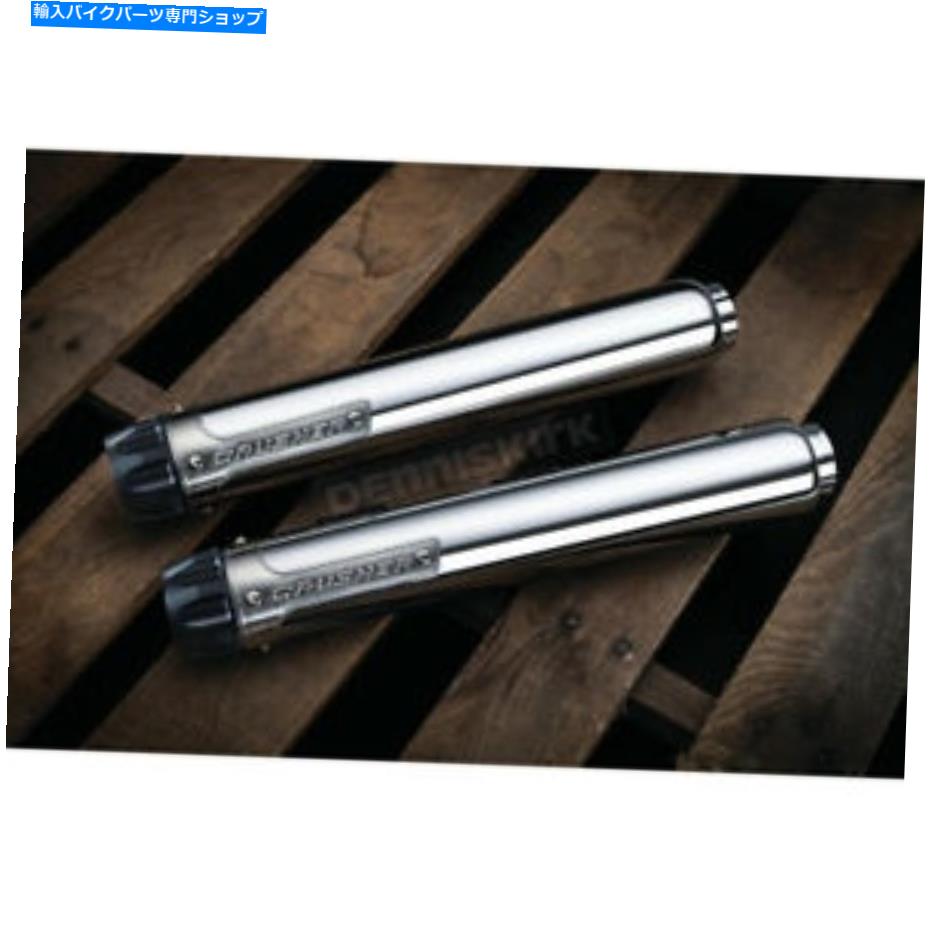 クロームパーツ Kuryakyn Chrome 2.5 In。Maverickスリップオンマフラー - 613（CAへの船なし） Kuryakyn Chrome 2.5 in. Maverick Slip-On Mufflers - 613 (no ship to CA)【並行輸入品】