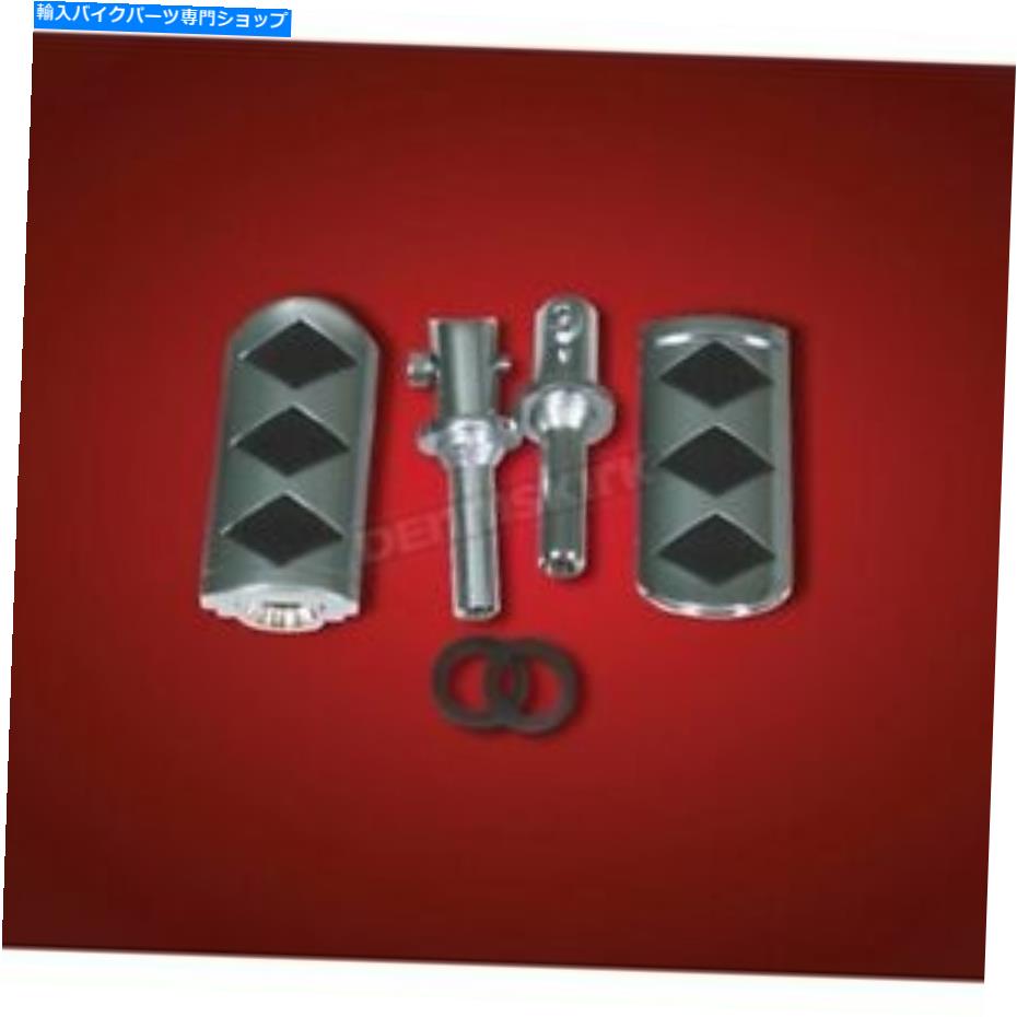 クロームパーツ クロームアクセサリークロームダイヤモンドスタイルペグキット - 21-727K Show Chrome Accessories Chrome Diamond Style Peg Kit - 21-727K【並行輸入品】