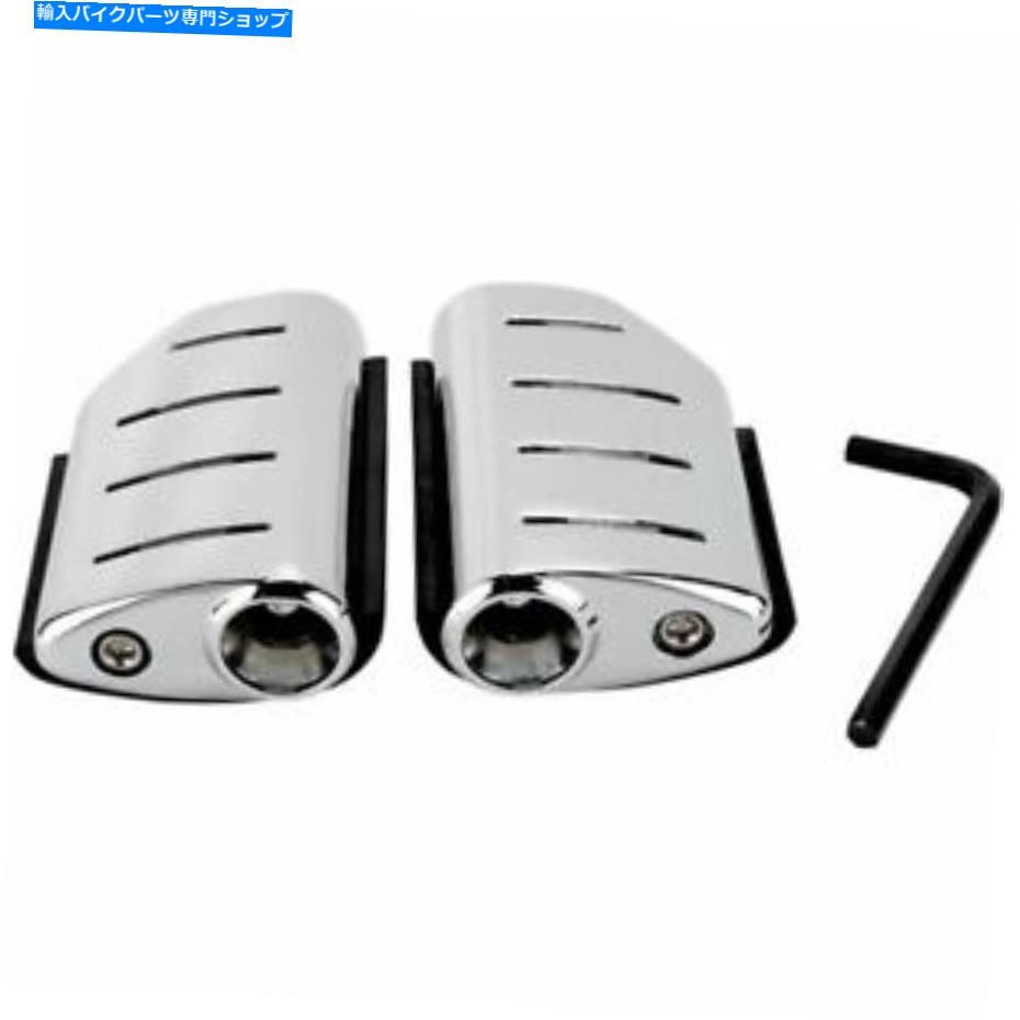 クロームパーツ アダプターなしのクロムクライャキントライデントフットペッグ Chrome Kuryakyn Trident Footpeg Without Adapter【並行輸入品】