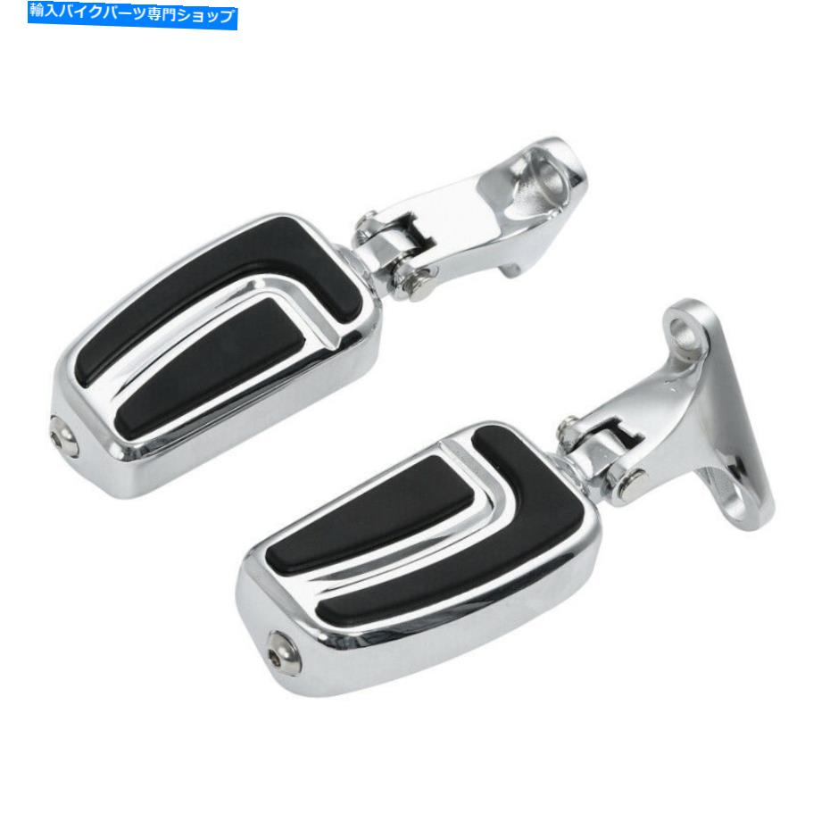 クロームパーツ エアフロー旅客フットペグ＆ハーリーツーリングロードキンググライド1993-2020 Airflow Passenger Footpeg & Mount For Harley Touring Road King Glide 1993-2020【並行輸入品】