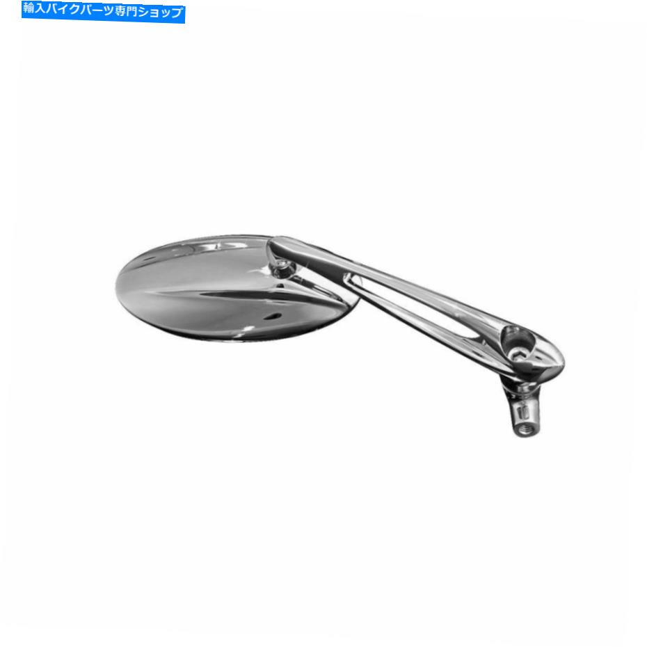 クロームパーツ クライャキンクロームトライダー3バースステムミラー凸レンズハーレーインド Kuryakyn Chrome Trident Three Bar Stem Mirrors Convex Lens Harley Indian Each【並行輸入品】