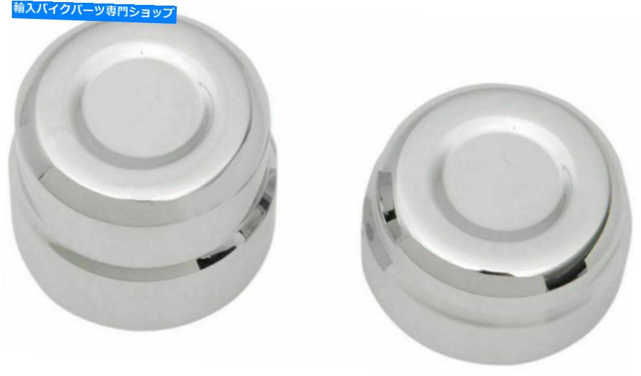 クロームパーツ Harley 2008-12 XL 09-12 XR1200用クロームリアビレットアクスルキャップ/ナットセット Chrome Rear Billet Axle Cap/Nut Set for Harley 2008-12 XL 09-12 XR1200【並行輸入品】